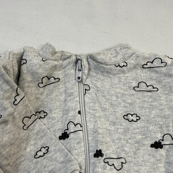 George - set of 3 premie Footies/Footed sleepers - Grey, White, and Checkered - Picture 7 of 7